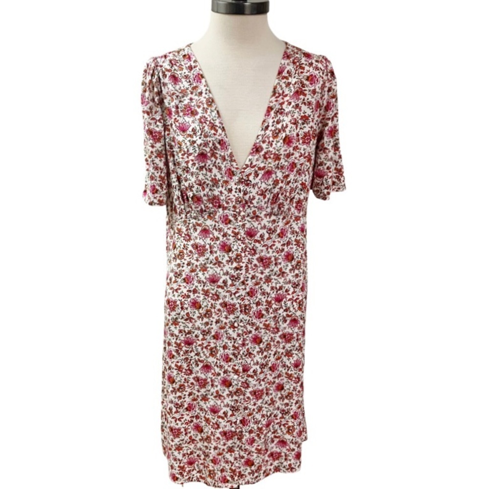 Ditsy Floral Prairie Boho Old Navy Womens Dress Medium Coquette Peasant Romantic
